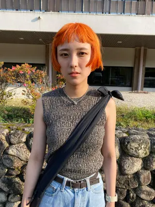 ショート カラー 原 瑞希のヘアスタイル
