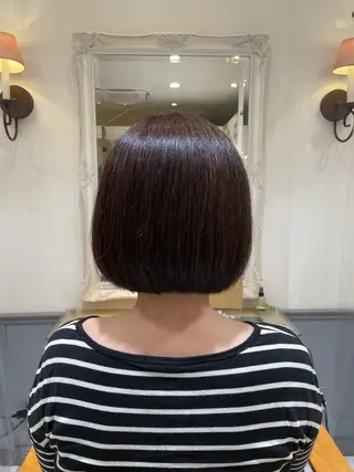 ショート 鈴木弥月/透明感カラ ー/ボブ/髪質改善のヘアスタイル