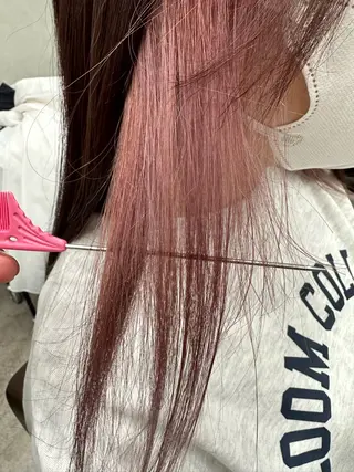 セミロング カラー yu-kiハイトーン /ブリーチ無しカラーのヘアスタイル