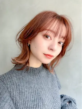 ミディアム カラー ヘアアレンジ 🤎垢抜けベージュ カラー🤎ハヤトのヘアスタイル