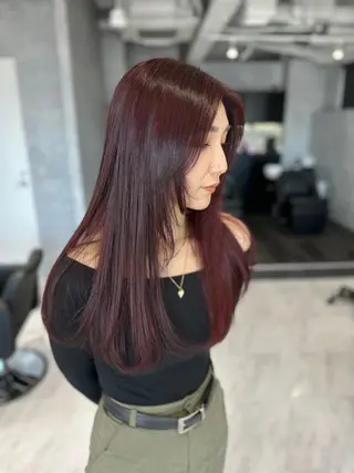 ロング カラー CS made by SHACHU 栄所属・山田 瑛司のヘアスタイル