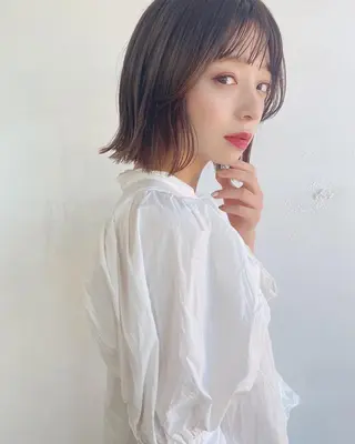 ミディアム 鎌倉 彩のヘアスタイル
