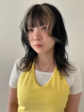 セミロング カラー lomalia daisukeのヘアスタイル
