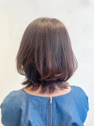 ミディアム カラー 田中 奈布のヘアスタイル