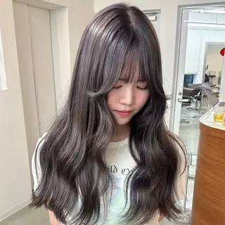 ロング カラー カットモデル୨୧大阪 梅田タカシマリナ♡のヘアスタイル