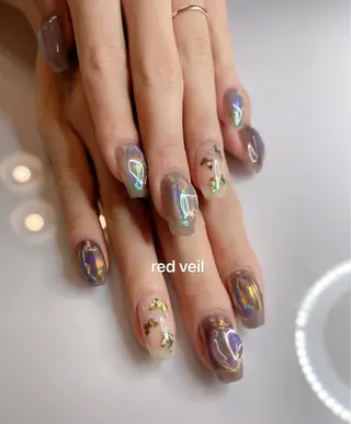 ミディアム ネイル 長さ出し専門 nynaのネイルデザイン