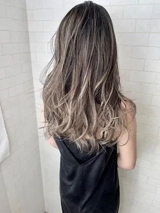 ロング カラー 神野 雅樹のヘアスタイル