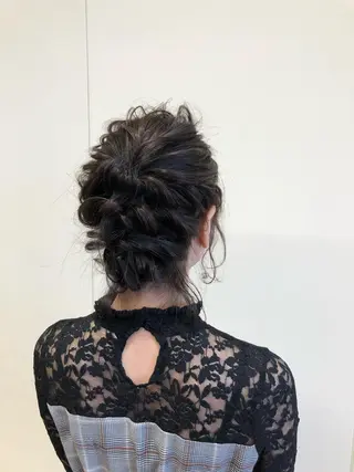 ミディアム ヘアアレンジ KANAMI日暮里 韓国ヘア・メイクのヘアスタイル