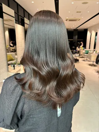 セミロング カラー 銀座/髪質改善/韓国 カラー🍓原田侑依のヘアスタイル