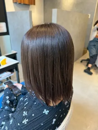 ミディアム カラー 高石 乃愛のヘアスタイル