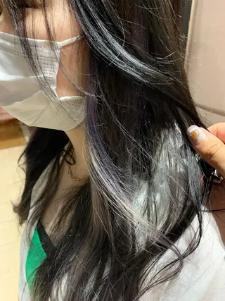 セミロング カラー ヘアアレンジ 齋藤 志穂のヘアスタイル