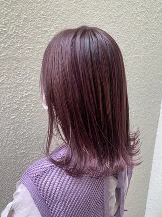 セミロング カラー FERIA梅田🖤 透明感カラー🎀のヘアスタイル