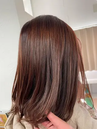 ミディアム カラー 美容室 Jフィドルファドル所属・わきた かずなのヘアスタイル