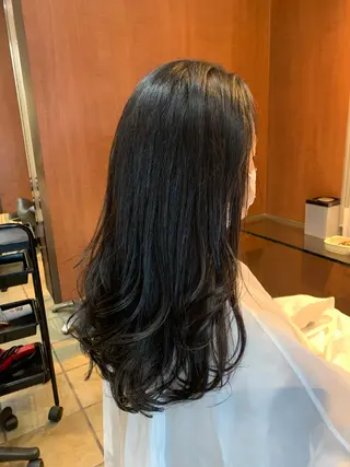 ロング 武田尚子🌸 自然に仕上がる矯正のヘアスタイル