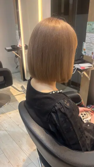 カラー miyu/ボブ/ 透明感カラー/栄のヘアスタイル