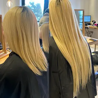 ロング カラー alpha. カラーエクステ下妻のヘアスタイル