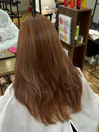 セミロング 🌞レイヤー×カラー 前川那津美🌞のヘアスタイル