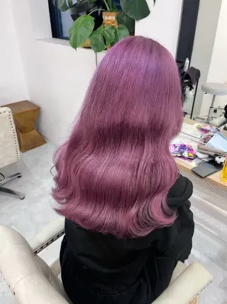 ロング カラー ヘアアレンジ 𝐠𝐢𝐫𝐥𝐲 𝐦𝐨𝐝𝐞🖤のヘアスタイル