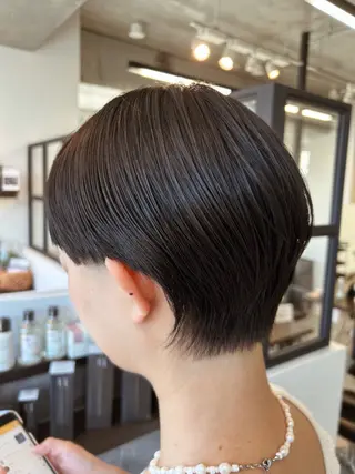 ショート 髪質改善/縮毛矯正/ 透明感カラーYUMAのヘアスタイル