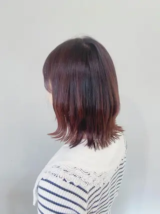 ミディアム カラー アメリラブヘアー 土屋 洋平のヘアスタイル