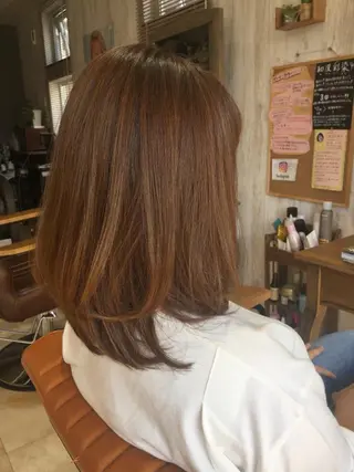 ミディアム 小野 修平のヘアスタイル