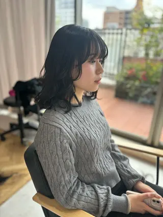ミディアム Asumi 髪質改善のヘアスタイル