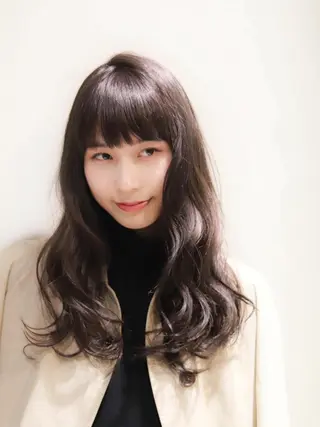 ロング カラー パーマ 🌈ウルトワ水素 髪質改善naru🌈のヘアスタイル