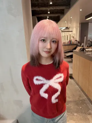 カラー ハイトーン/ブリーチ /ウルフ/しゅーたのヘアスタイル