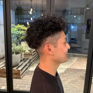 パーマ メンズ 飯島 美海のヘアスタイル