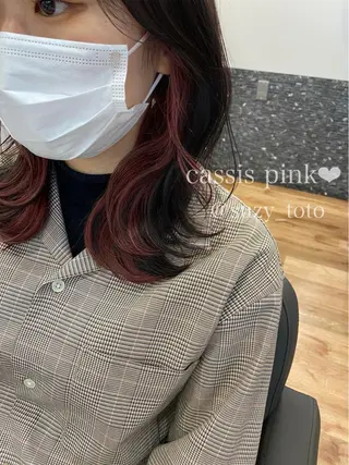 カラー レイヤー/顔周り 田山　穂波のヘアスタイル