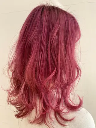 ミディアム カラー プルエクステ/透明感 カラー✨KAZUKIのヘアスタイル