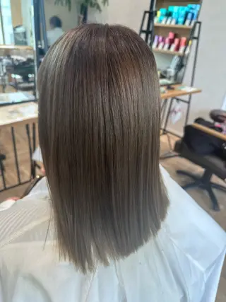 ミディアム カラー AVANCE泉大津店所属・髪質改善・艶カラー 加茂瑞希のヘアスタイル