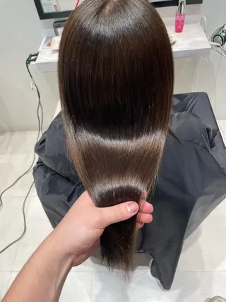ロング カラー k-twoたき✨艶感 カラー/美髪矯正のヘアスタイル