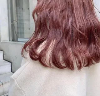 セミロング カラー 暖色/まろベージュ/ シカタユウカのヘアスタイル