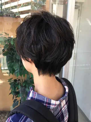 ショート パーマ Agu hair rupia 金沢店所属・金沢美容室/ 艶髪/夜営業/JINのヘアスタイル