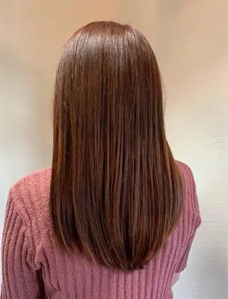 ロング カラー 菅野 愛のヘアスタイル