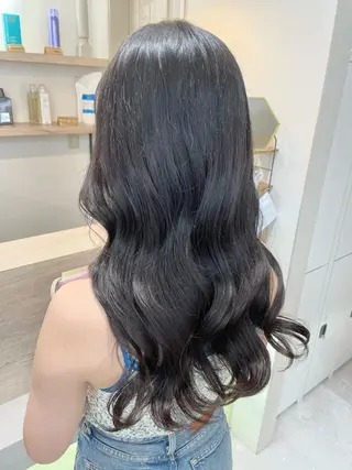 ロング 西 めぐみのヘアスタイル