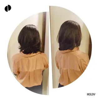 ミディアム パーマ ✨縮毛矯正✨髪質改善 ナカシマ ユミのヘアスタイル