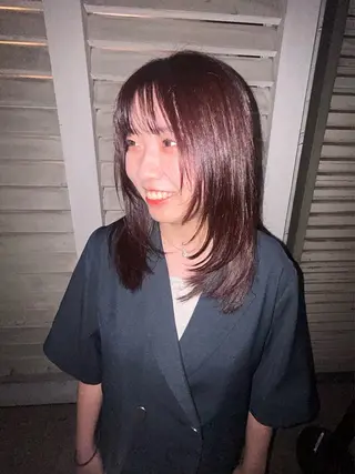 セミロング カラー HOLIDAYS はなのヘアスタイル