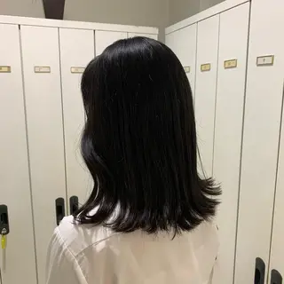 セミロング ぷつっとボブ/ちゅる ピンク/mika☆のヘアスタイル