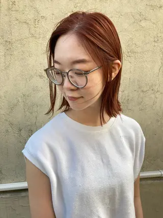 ミディアム カラー パーマ ヘアアレンジ BRUNTJET所属・MAEDA MADOKAのヘアスタイル