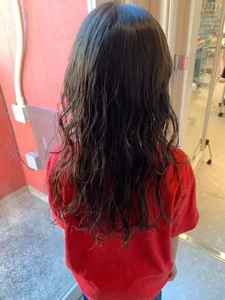 セミロング パーマ Rosa by  artina横浜店所属・💖クボ モモ💖のヘアスタイル