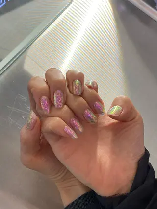 ネイル ♱˖⁺ 𝒎𝒐𝒑𝒊 ⁺のネイルデザイン