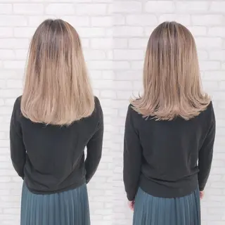 ミディアム アビリタ 警固のヘアスタイル