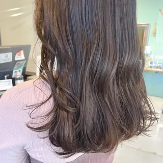 セミロング カラー スナコザワ レナのヘアスタイル