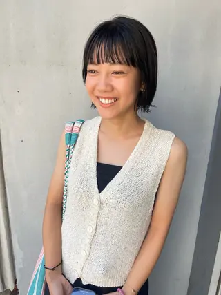 カラー ハナ🌼 梅田/ボブ/パーマのヘアスタイル