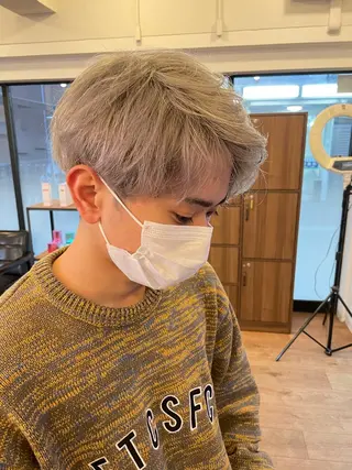 ショート カラー メンズ 🎗秋山勇 /三宮指名No.1のヘアスタイル