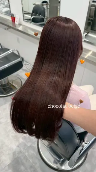 ロング カラー Parve Mix ：森 美遥🩶のヘアスタイル