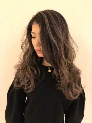 ロング カラー シールエクステ⭐️ オオミタクヤのヘアスタイル