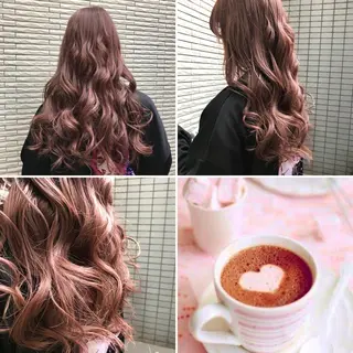 ロング カラー "PEPPU "所属・派手髪、ハイトーン ショートヘアShinのヘアスタイル